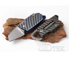 Firefly VUVR D2 blade Titanium handle pocket knife 60-62HRC UD405236 